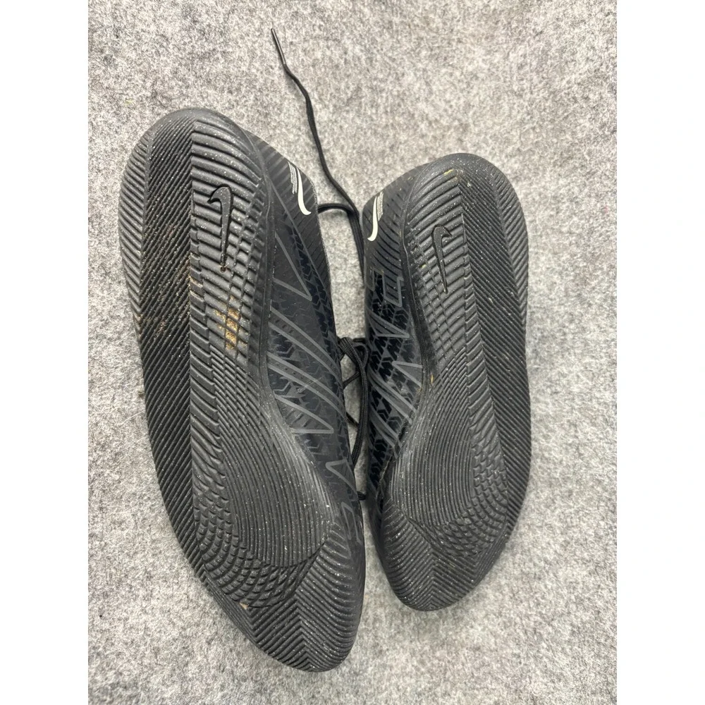 Nike Mercurial Soccer Shoes Kids Size 4Y Black Indoor Court Athletic Sneakers‎